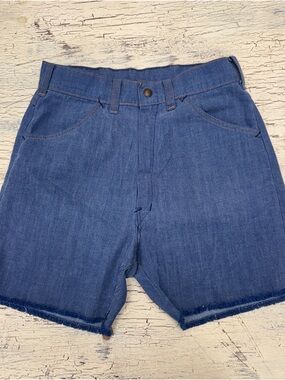 Vintage Rare 70s Big Yank Cut-Off Denim Shorts Dark Wash Jean Shorts 1970s